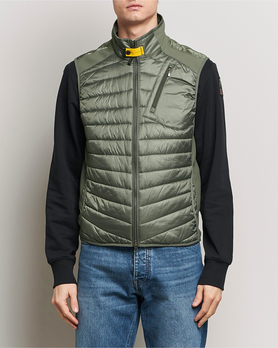 Herr | Parajumpers | Parajumpers | Zavier Hybrid Vest Thyme Green