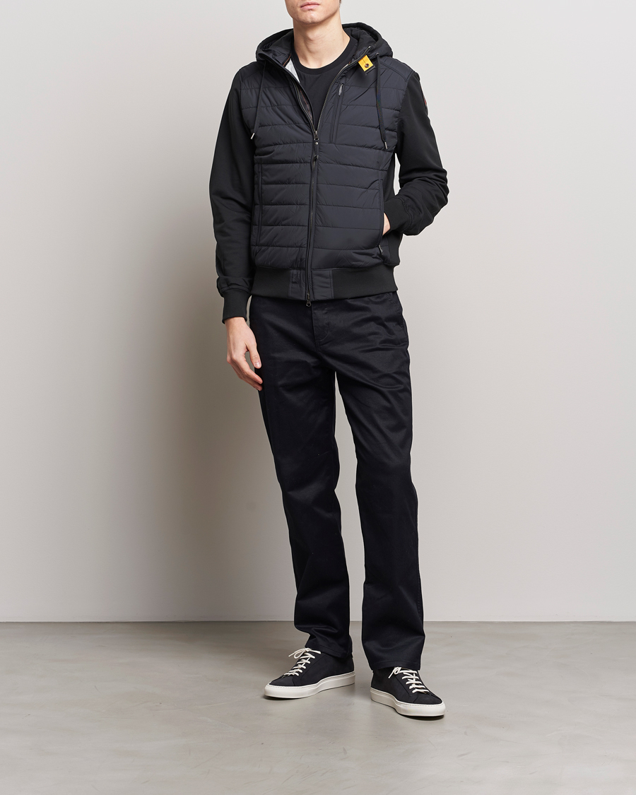 Men | Coats & Jackets | Parajumpers | Ivor Hybrid Hooded Jacket Black