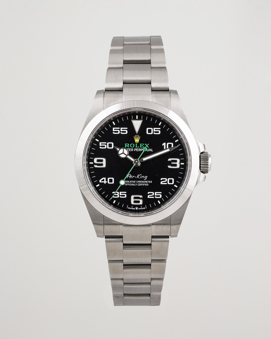 Men | Rolex Pre-Owned Air King 126900 Silver | Rolex Pre-Owned | Air King 126900 Silver