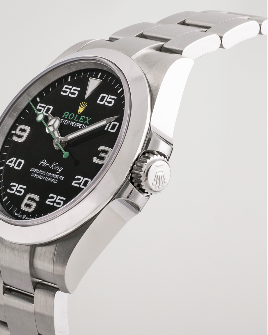 Men | Rolex Pre-Owned Air King 126900 Silver | Rolex Pre-Owned | Air King 126900 Silver
