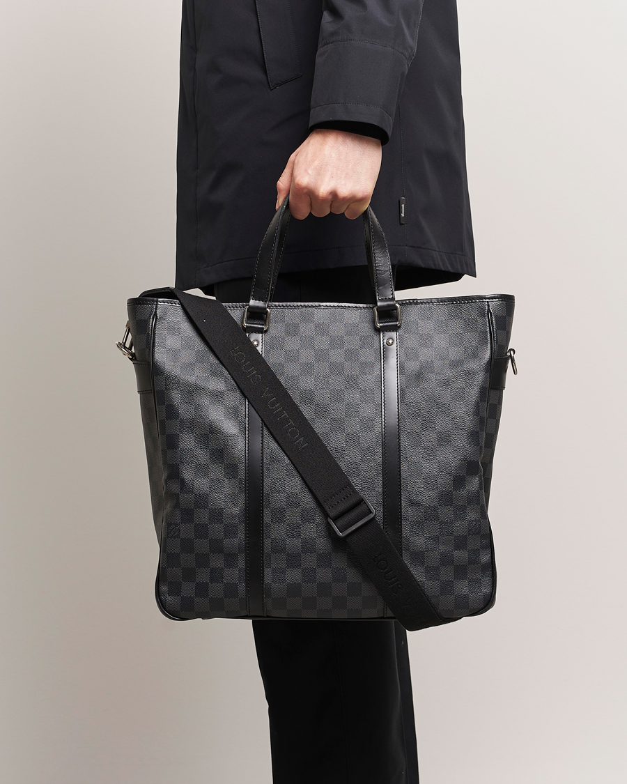 Men | Pre-owned Accessories | Louis Vuitton Pre-Owned | Tadao Tote Bag Damier Graphite