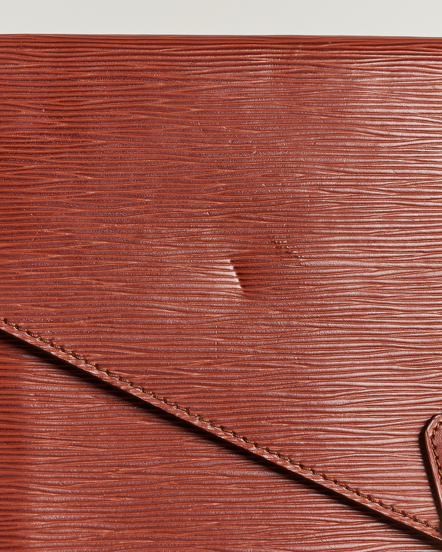Men | Louis Vuitton Pre-Owned Senateur Epi Leather Document Case Brown | Louis Vuitton Pre-Owned | Senateur Epi Leather Document Case Brown