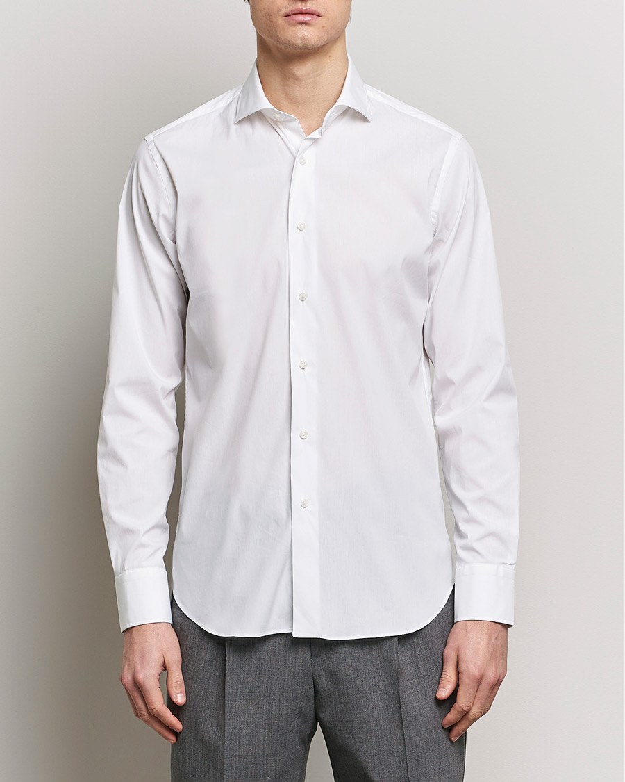 Men | Shirts | Grigio | Comfort Stretch Dress Shirt White
