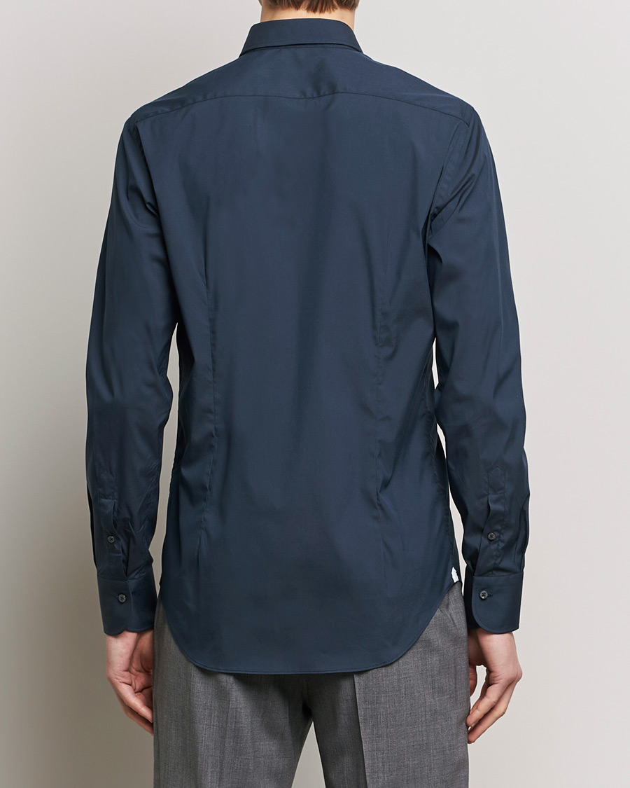 Men | Shirts | Grigio | Comfort Stretch Dress Shirt Navy