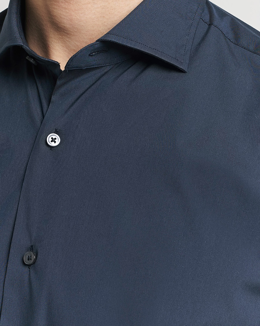 Men | Shirts | Grigio | Comfort Stretch Dress Shirt Navy