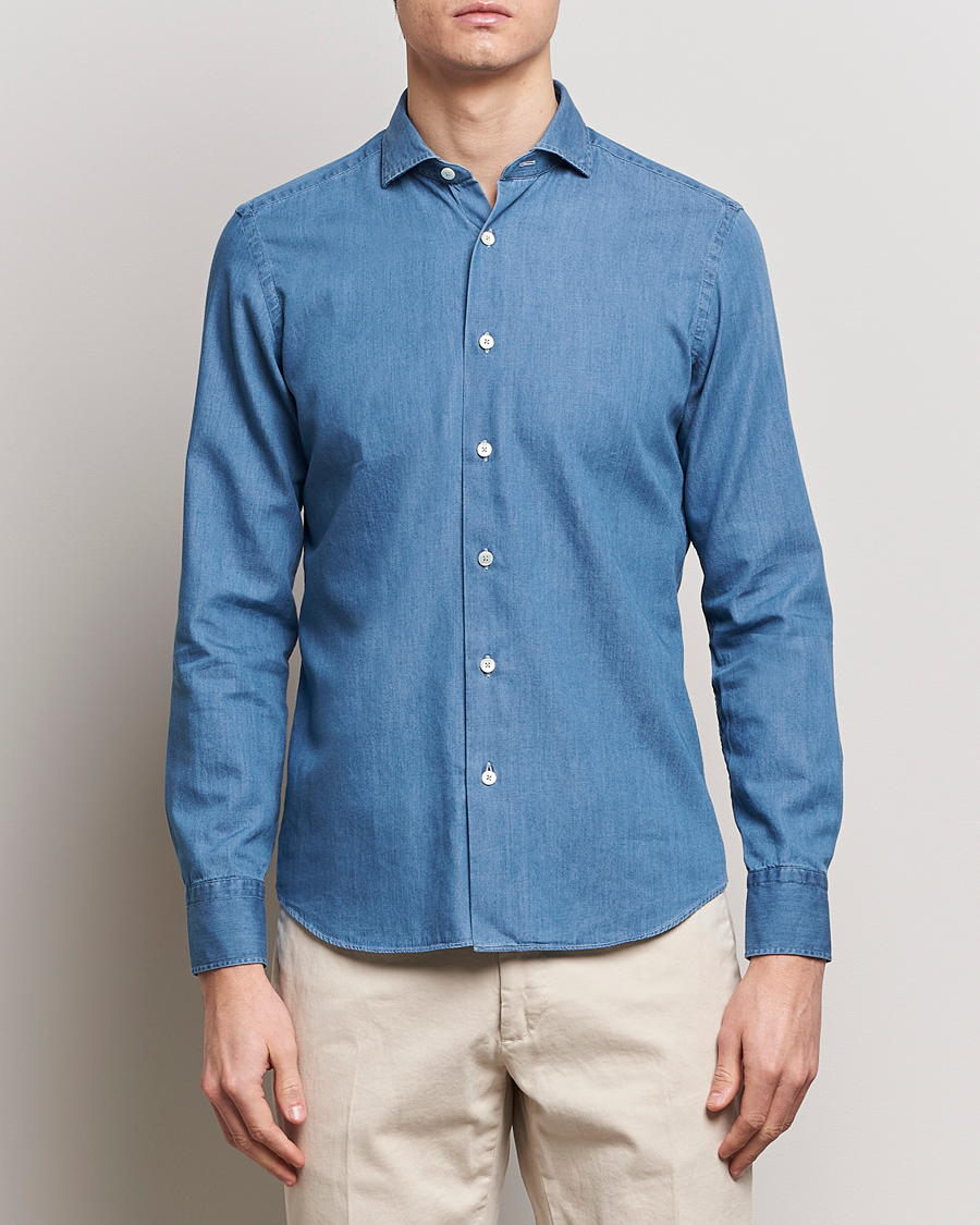 Men | Clothing | Grigio | Denim Shirt Medium Blue