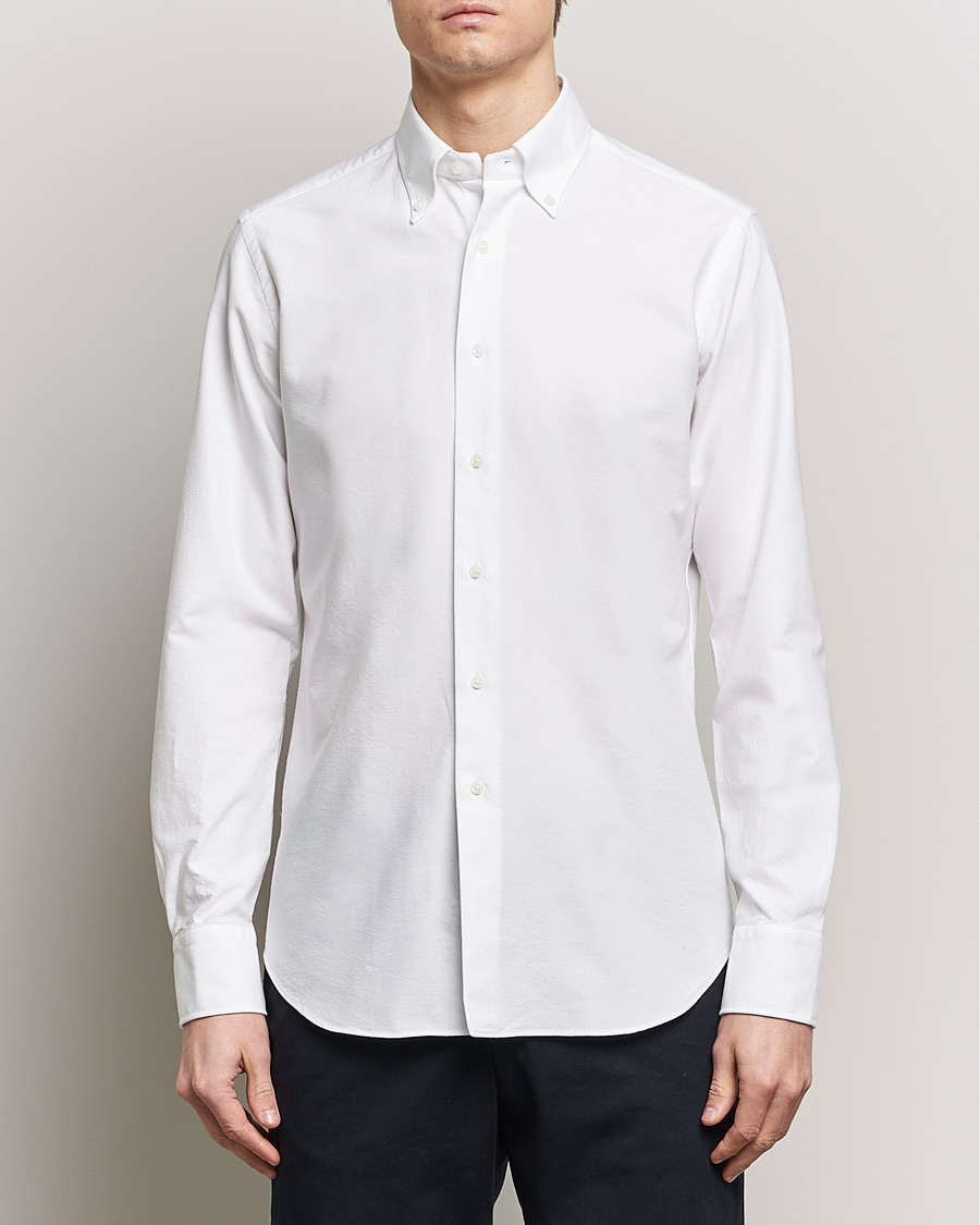 Men | Oxford Shirts | Grigio | Oxford Button Down Shirt White