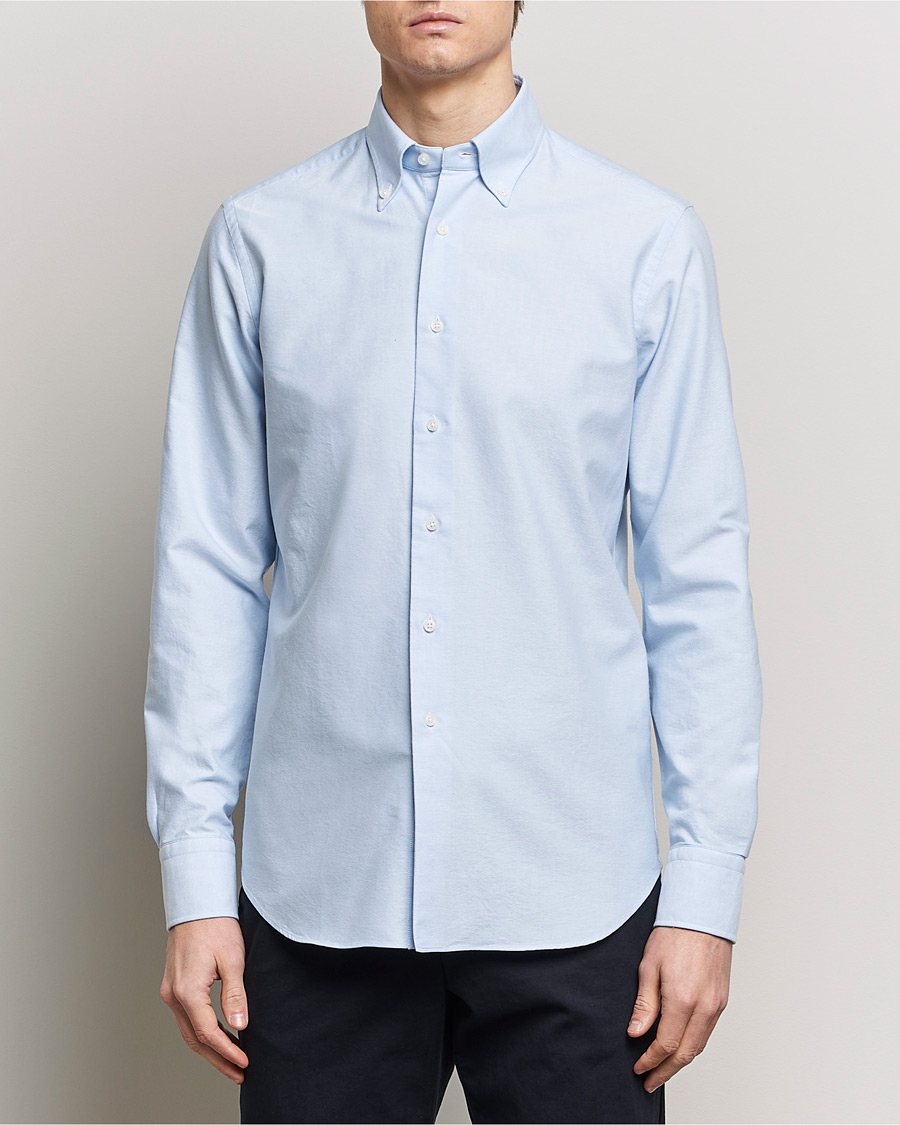 Men | Clothing | Grigio | Oxford Button Down Shirt Light Blue