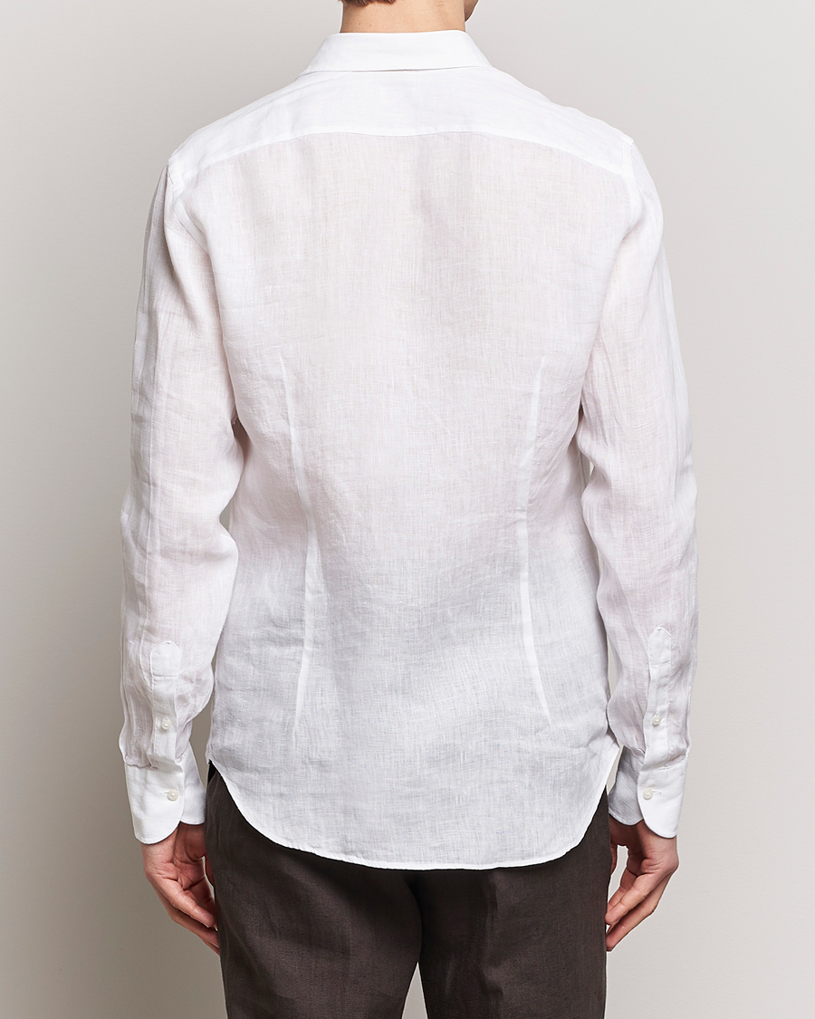 Men | Shirts | Grigio | Linen Casual Shirt White