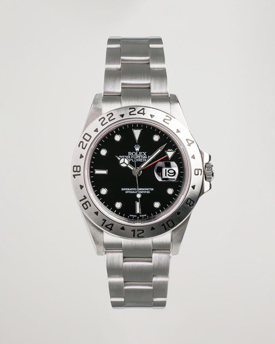 Men | Rolex Pre-Owned Explorer II 16570 Silver | Rolex Pre-Owned | Explorer II 16570 Silver