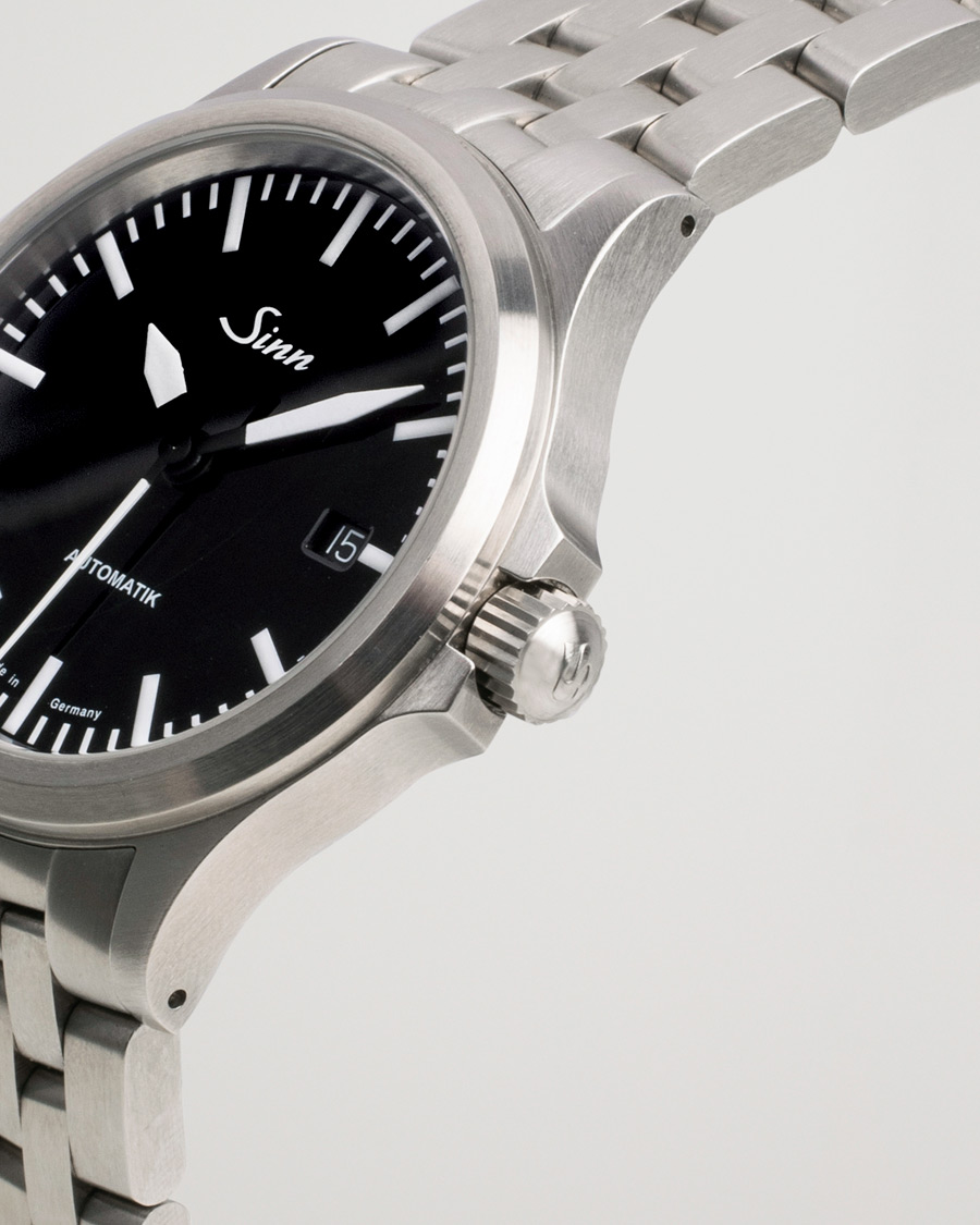 Men | Sinn Pre-Owned 556 Stainless Steal 38,5 Black Silver | Sinn Pre-Owned | 556 Stainless Steal 38,5 Black Silver