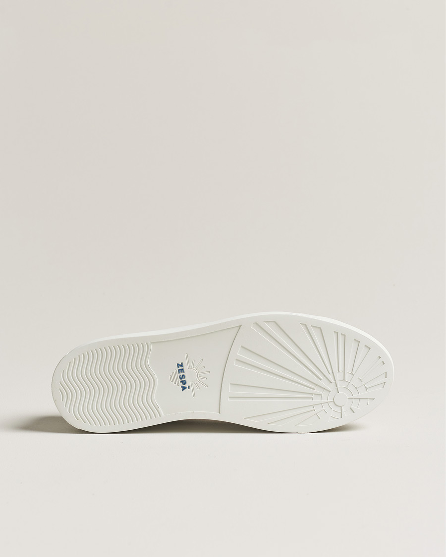 Men | Zespà ZSP4 Nappa Leather Sneakers White/Dark Green | Zespà | ZSP4 Nappa Leather Sneakers White/Dark Green