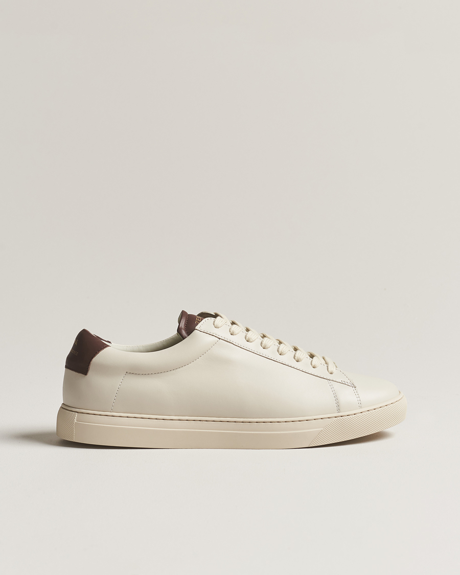 Men | Zespà ZSP4 Nappa Leather Sneakers Off White/Brown | Zespà | ZSP4 Nappa Leather Sneakers Off White/Brown