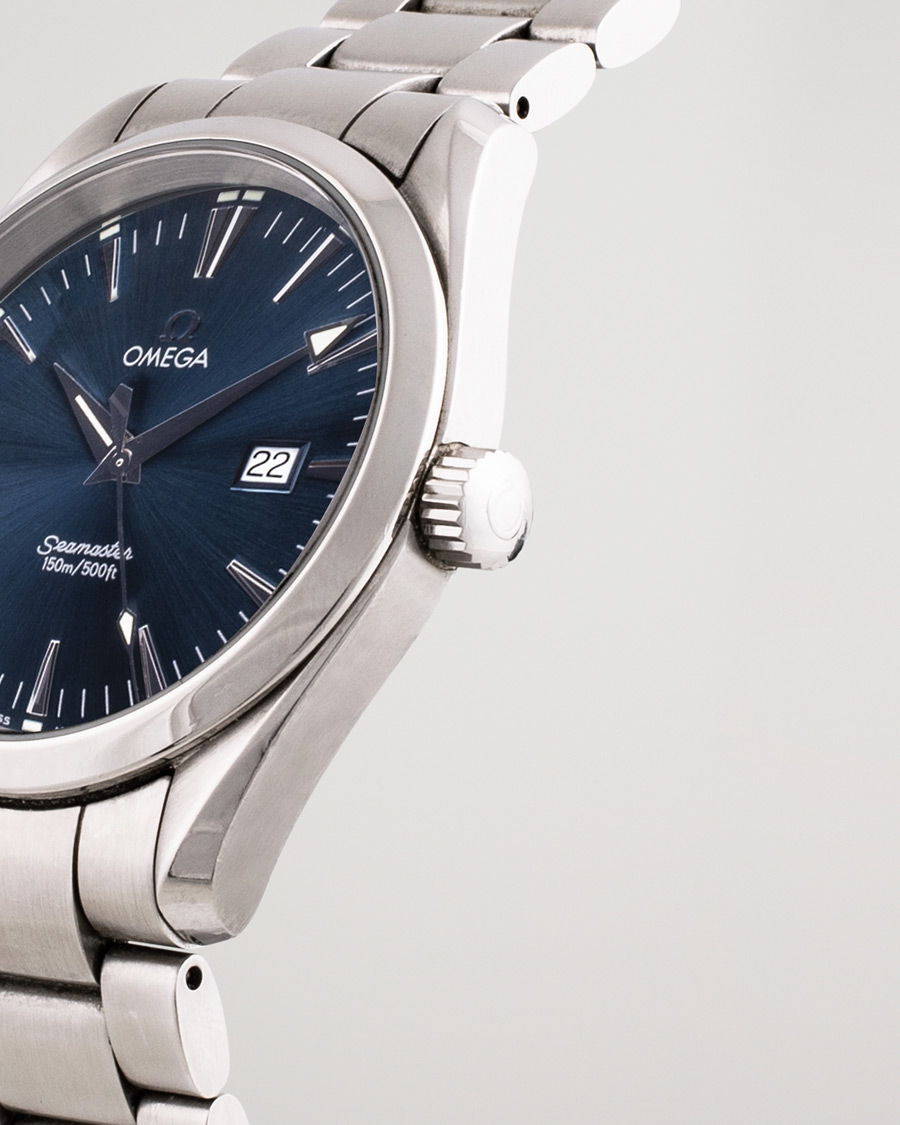 Men | Omega Pre-Owned Seamaster Aqua Terra 2517.80.00 Steel Blue Silver | Omega Pre-Owned | Seamaster Aqua Terra 2517.80.00 Steel Blue Silver