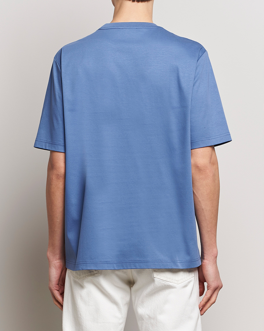 Men | T-Shirts | Lanvin | Embroidered Logo T-Shirt Cornflower