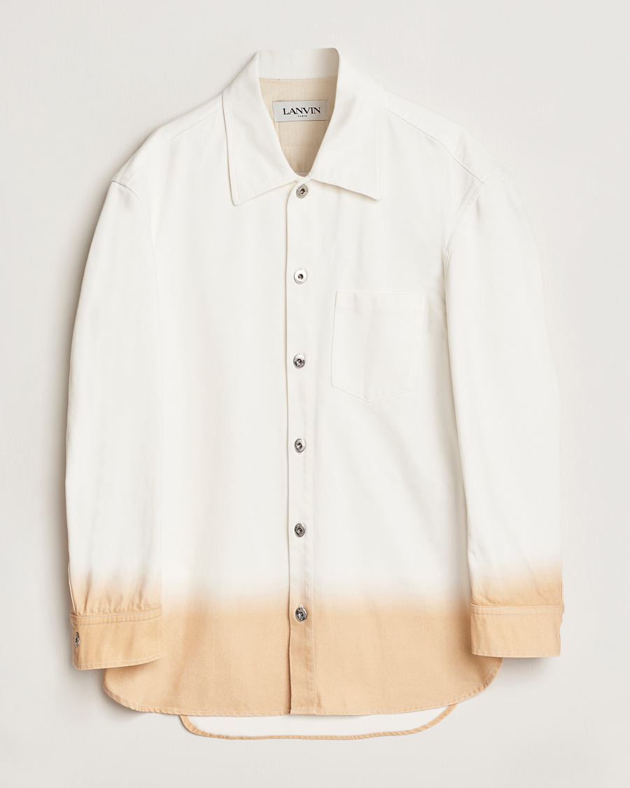 Men | Shirts | Lanvin | Degrade Effect Overshirt Vanilla