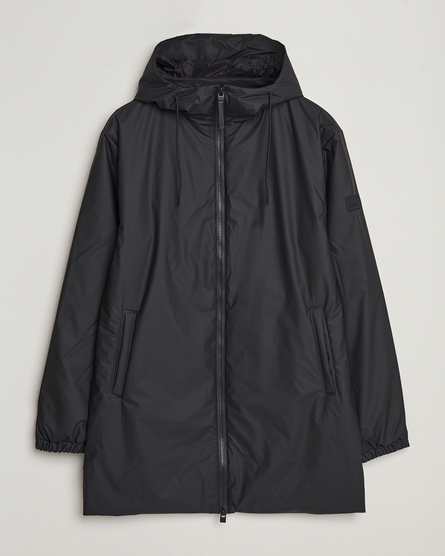 Men | Coats & Jackets | RAINS | Lohja Hooded Car Coat Black
