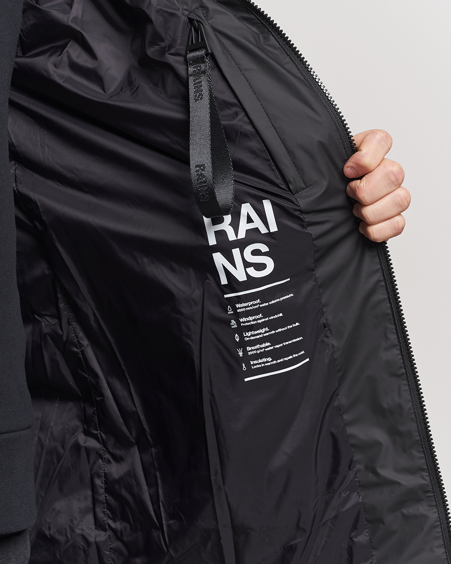 Men | Coats & Jackets | RAINS | Lohja Hooded Car Coat Black