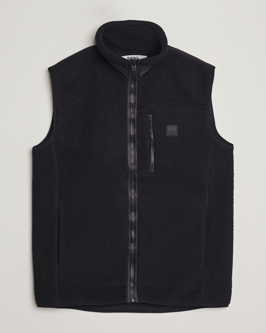 Men | Sweaters & Knitwear | RAINS | Yermo Fleece Vest Black