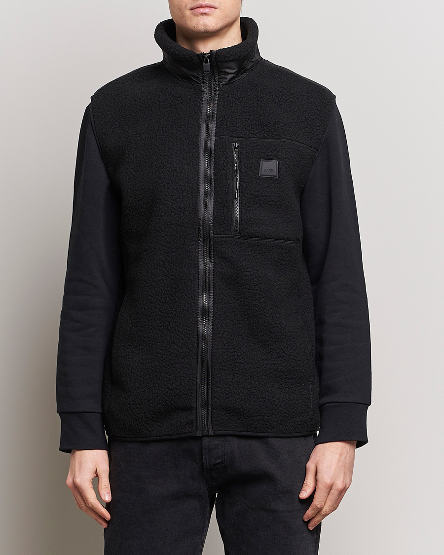 Men | Clothing | RAINS | Yermo Fleece Vest Black