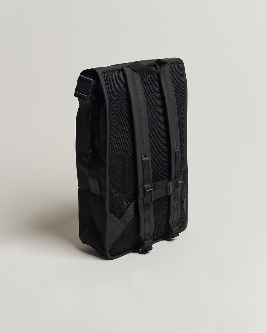 Men | Bags | RAINS | Trail Rolltop Backpack Black