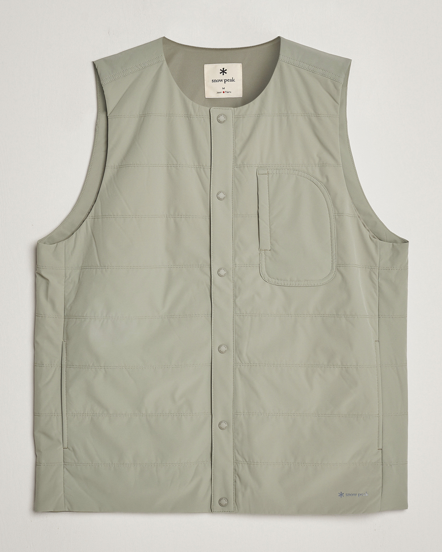 Men | Coats & Jackets | Snow Peak | Flexible Insulated Vest Beige