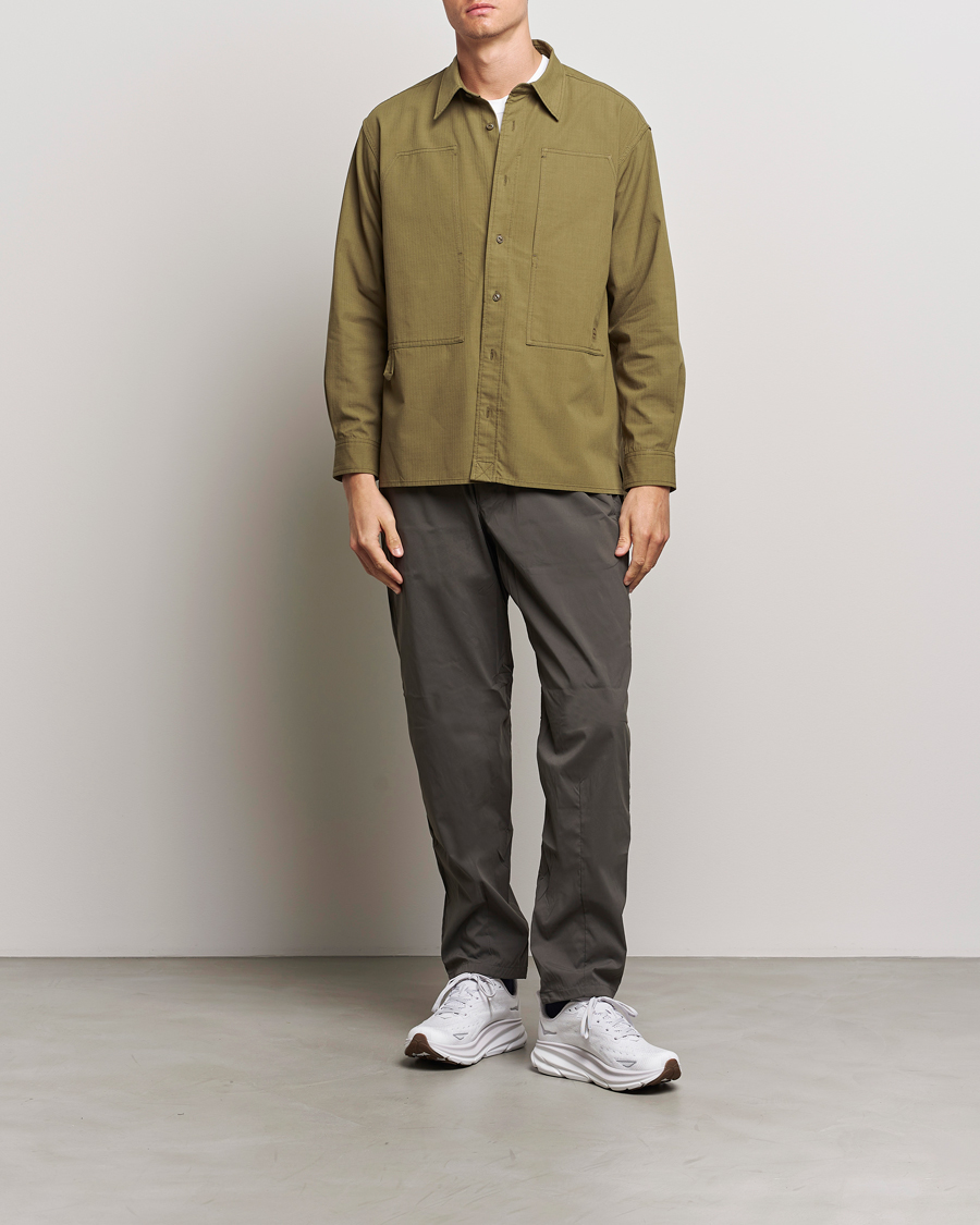 Men | Shirts | Snow Peak | Takibi Light Ripstop Overshirt Khaki