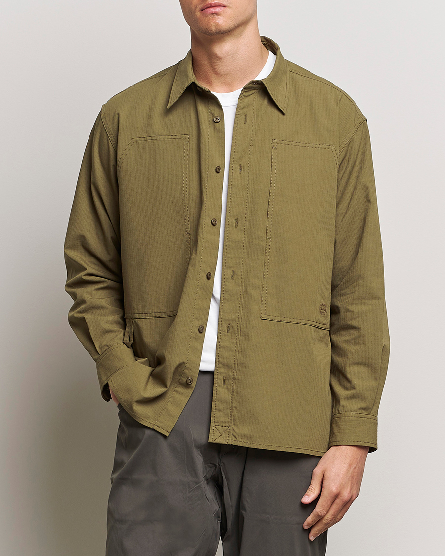 Men | Shirts | Snow Peak | Takibi Light Ripstop Overshirt Khaki