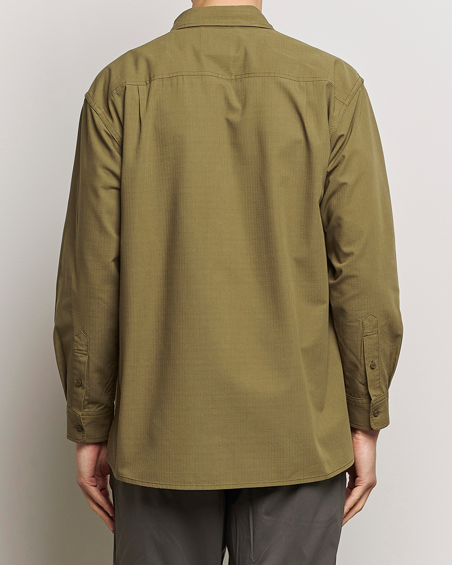 Men | Shirts | Snow Peak | Takibi Light Ripstop Overshirt Khaki