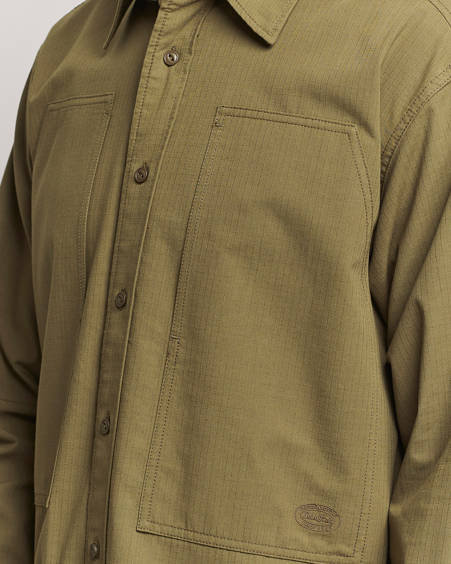 Men | Shirts | Snow Peak | Takibi Light Ripstop Overshirt Khaki