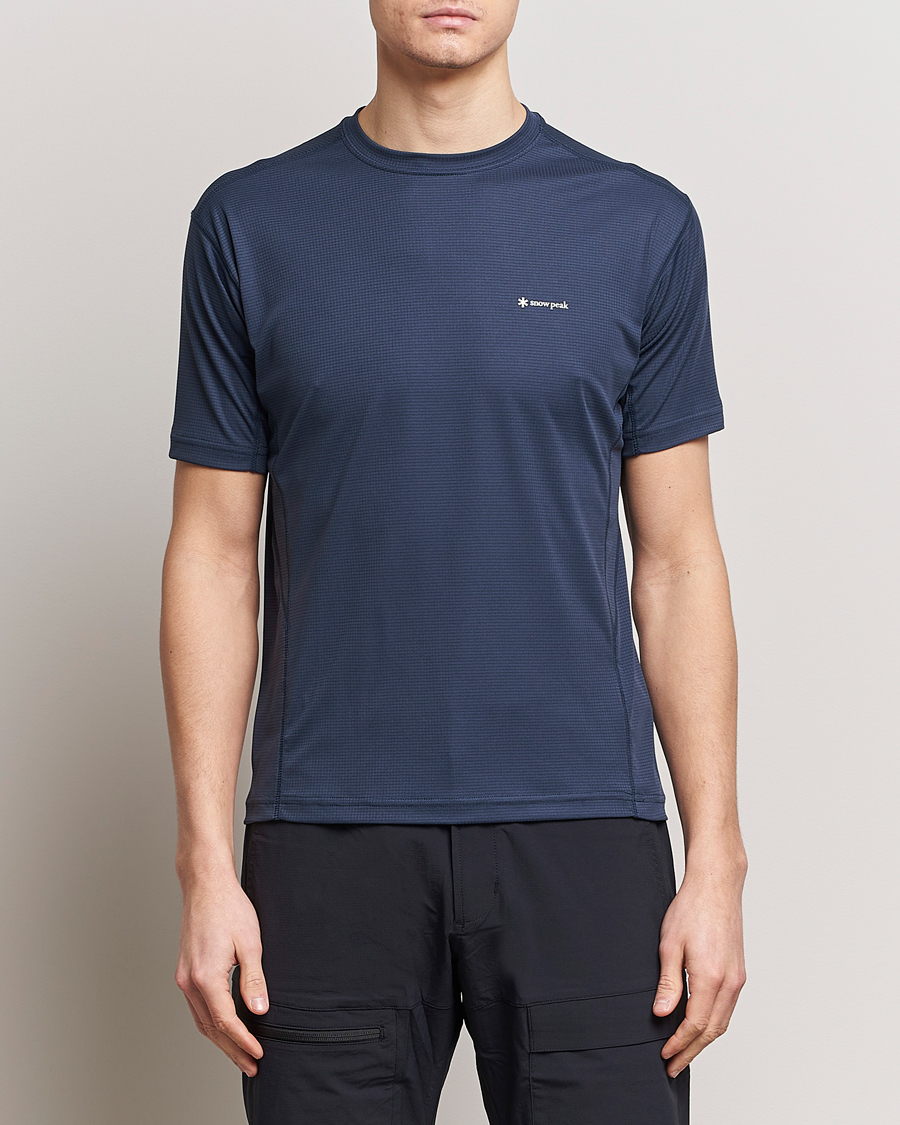 Men |  | Snow Peak | PE Power Dry T-Shirt Navy