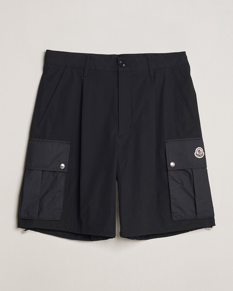Men | Shorts | Moncler | Cotton Cargo Shorts Black