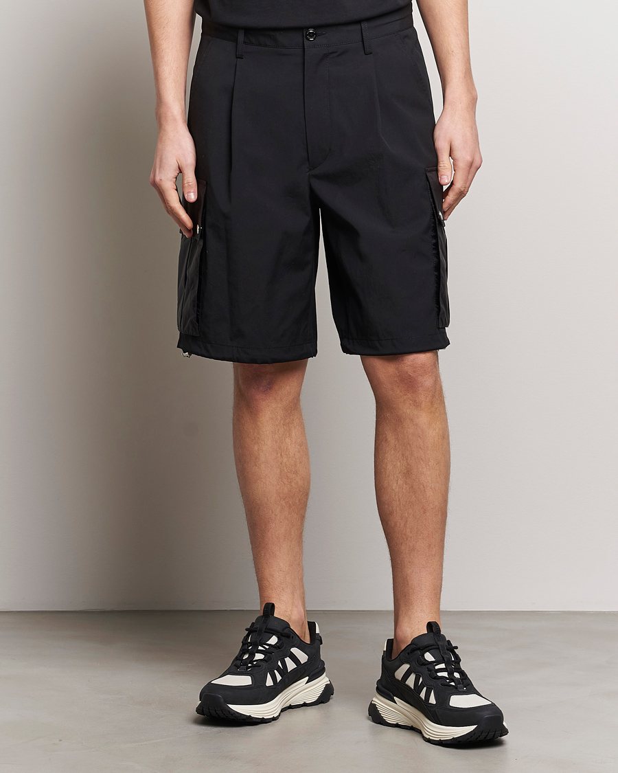 Men | Shorts | Moncler | Cotton Cargo Shorts Black