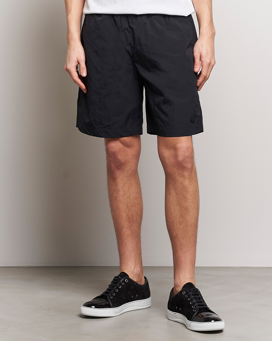 Men | Swimwear | Moncler | Lettering Logo Swim Shorts Black