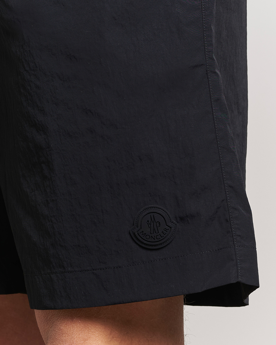 Men | Swimwear | Moncler | Lettering Logo Swim Shorts Black
