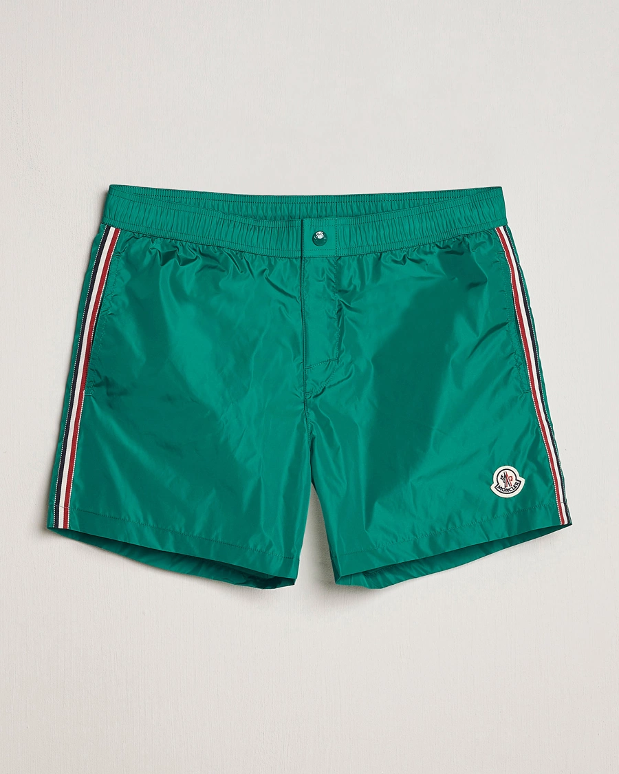 Men | Swimwear | Moncler | Nylon Swim Shorts Emerald Green