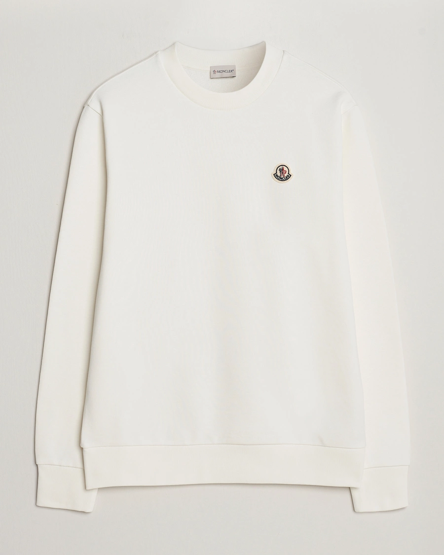 Men | Sweaters & Knitwear | Moncler | Logo Sweatshirt Off White