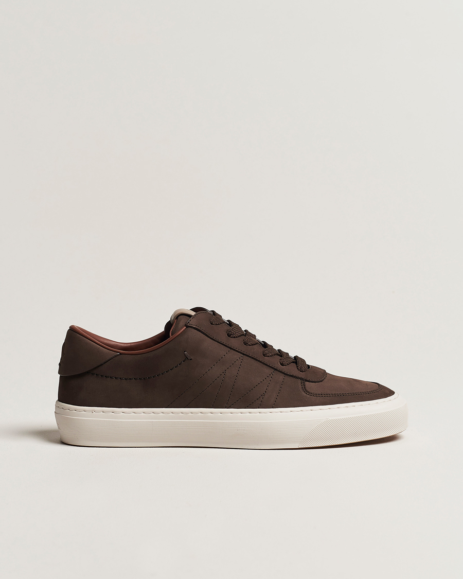 Men | Moncler Monclub Low Sneakers Dark Brown | Moncler | Monclub Low Sneakers Dark Brown