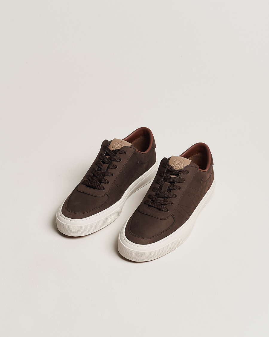Men | Moncler Monclub Low Sneakers Dark Brown | Moncler | Monclub Low Sneakers Dark Brown