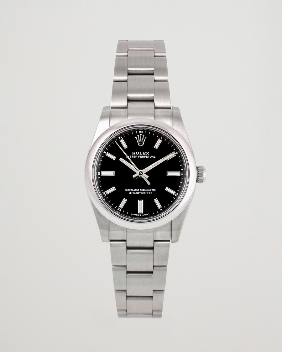 Men | Rolex Pre-Owned Oyster Perpetual 124200 Silver | Rolex Pre-Owned | Oyster Perpetual 124200 Silver
