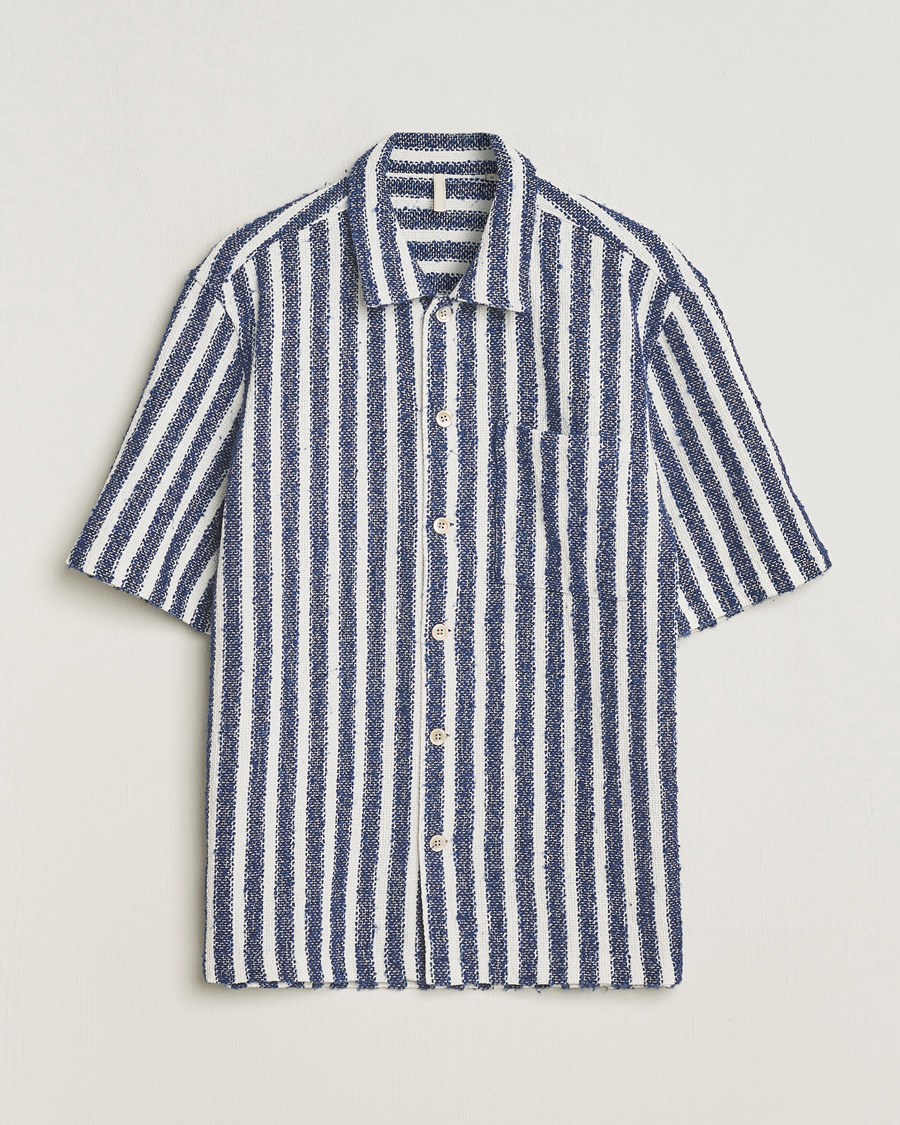 Men | Shirts | Sunflower | Spacey Shirt Navy Stripe