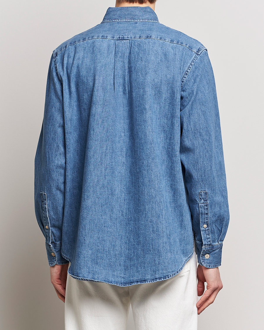 Men | Shirts | Sunflower | Denim Button Down Shirt Mid Blue