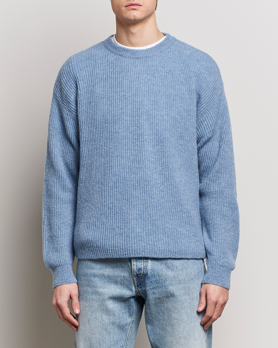 Men | Sweaters & Knitwear | Sunflower | Air Rib Knit Blue