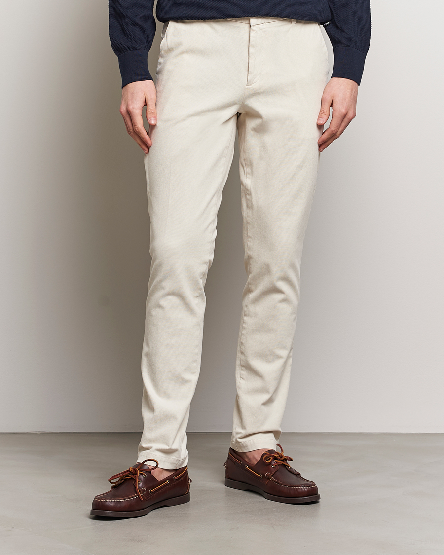 Men | Trousers | BOSS BLACK | Kaito1 Cotton Chinos Open White