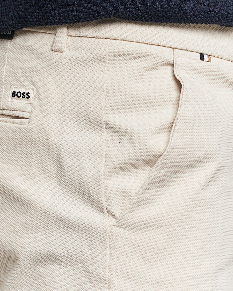 Men | Trousers | BOSS BLACK | Kaito1 Cotton Chinos Open White