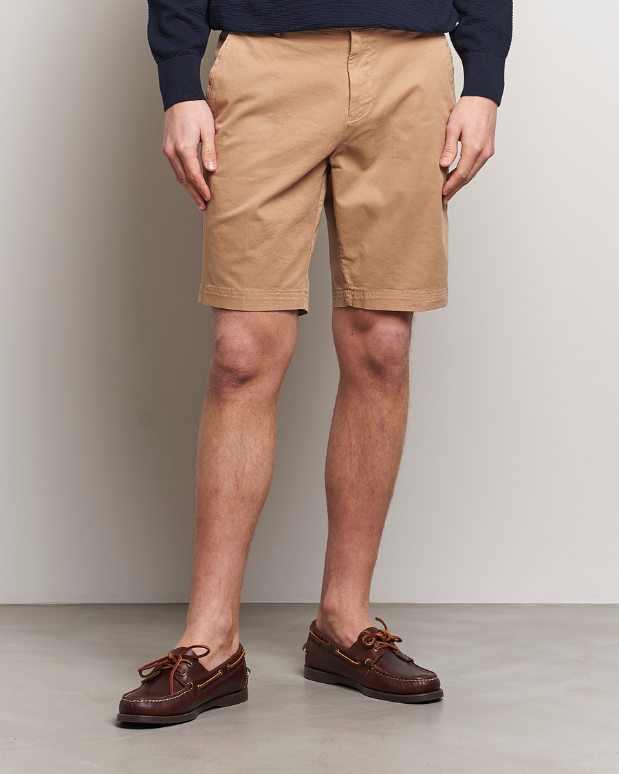 Men | BOSS BLACK | BOSS BLACK | Slice Cotton Shorts Medium Beige