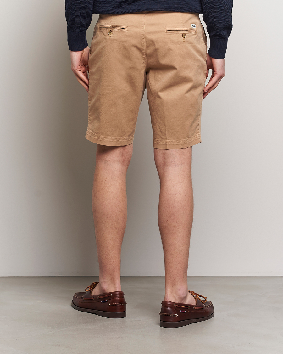 Men | Shorts | BOSS BLACK | Slice Cotton Shorts Medium Beige