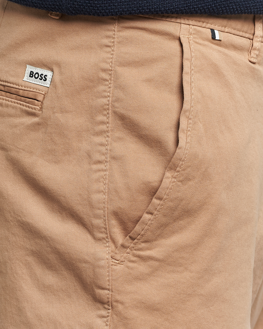 Men | Shorts | BOSS BLACK | Slice Cotton Shorts Medium Beige