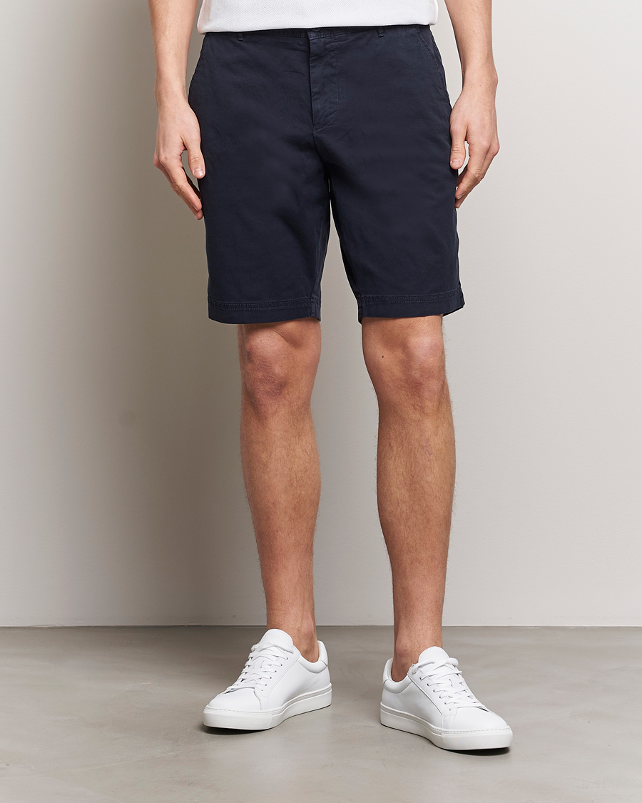 Men | Shorts | BOSS BLACK | Slice Cotton Shorts Dark Blue
