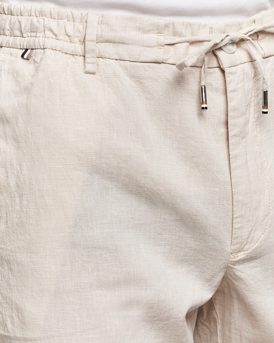 Men | Trousers | BOSS BLACK | Kane Drawstring Pants Light Beige